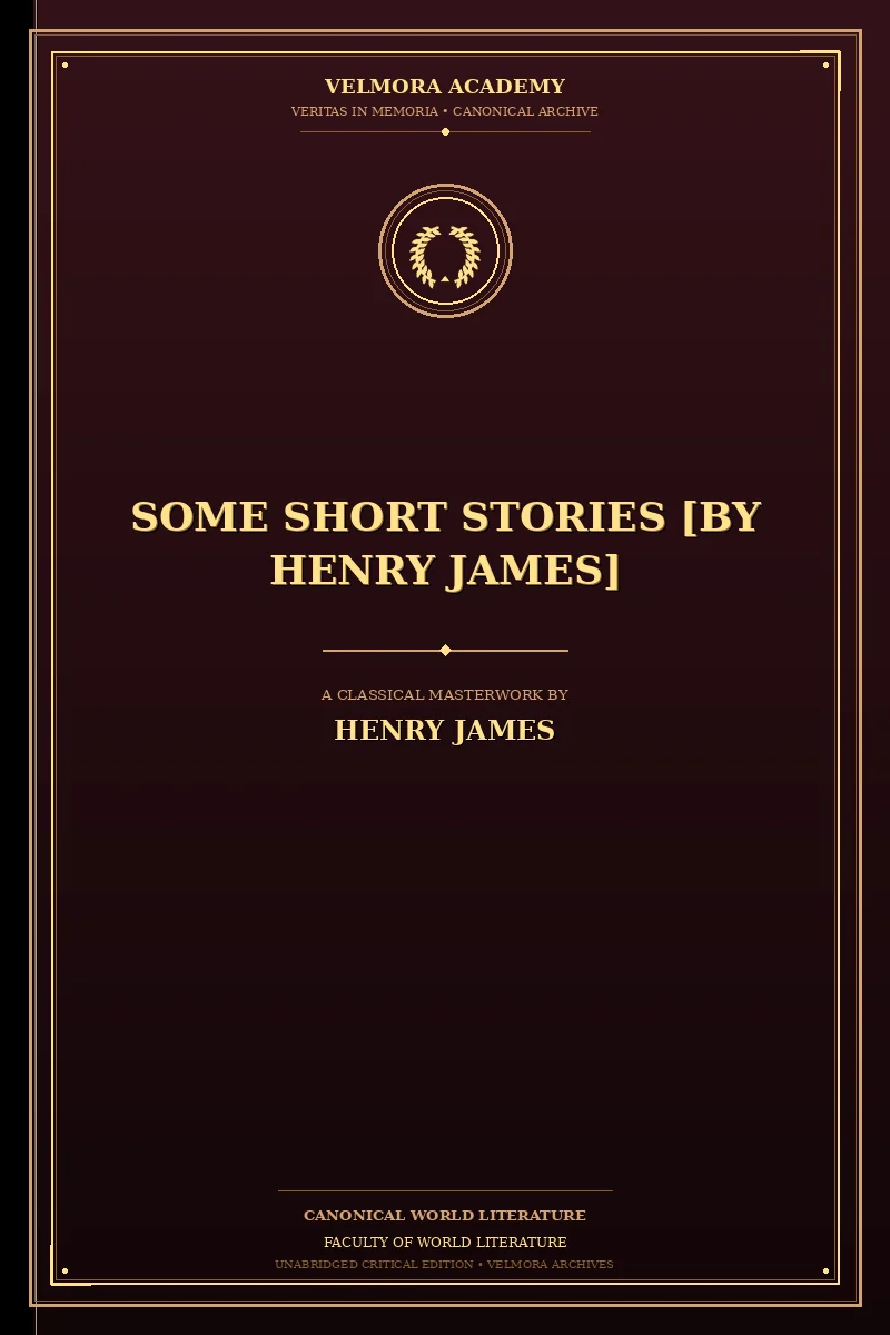 Some Short Stories [by Henry James]