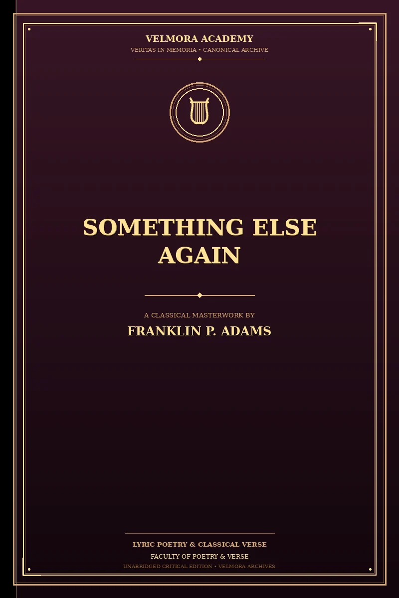 Cover of Something Else Again