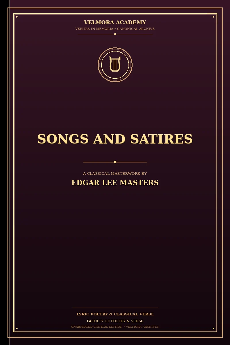 Cover of Songs and Satires