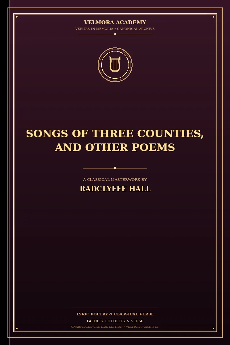Cover of Songs of Three Counties, and Other Poems