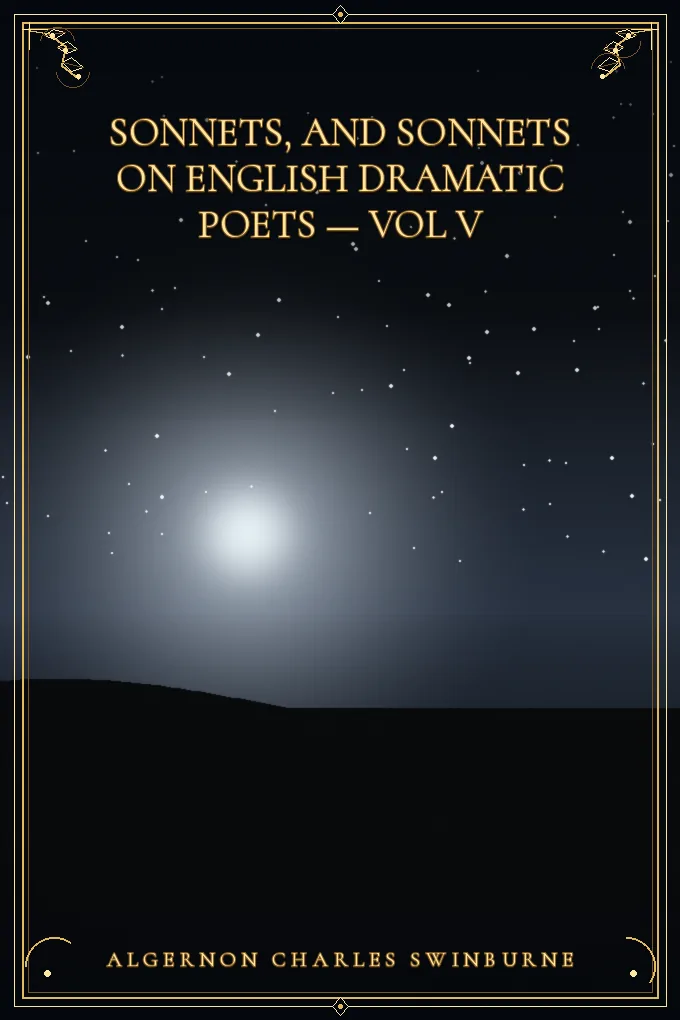 Cover of Sonnets, and Sonnets on English Dramatic Poets — Vol V