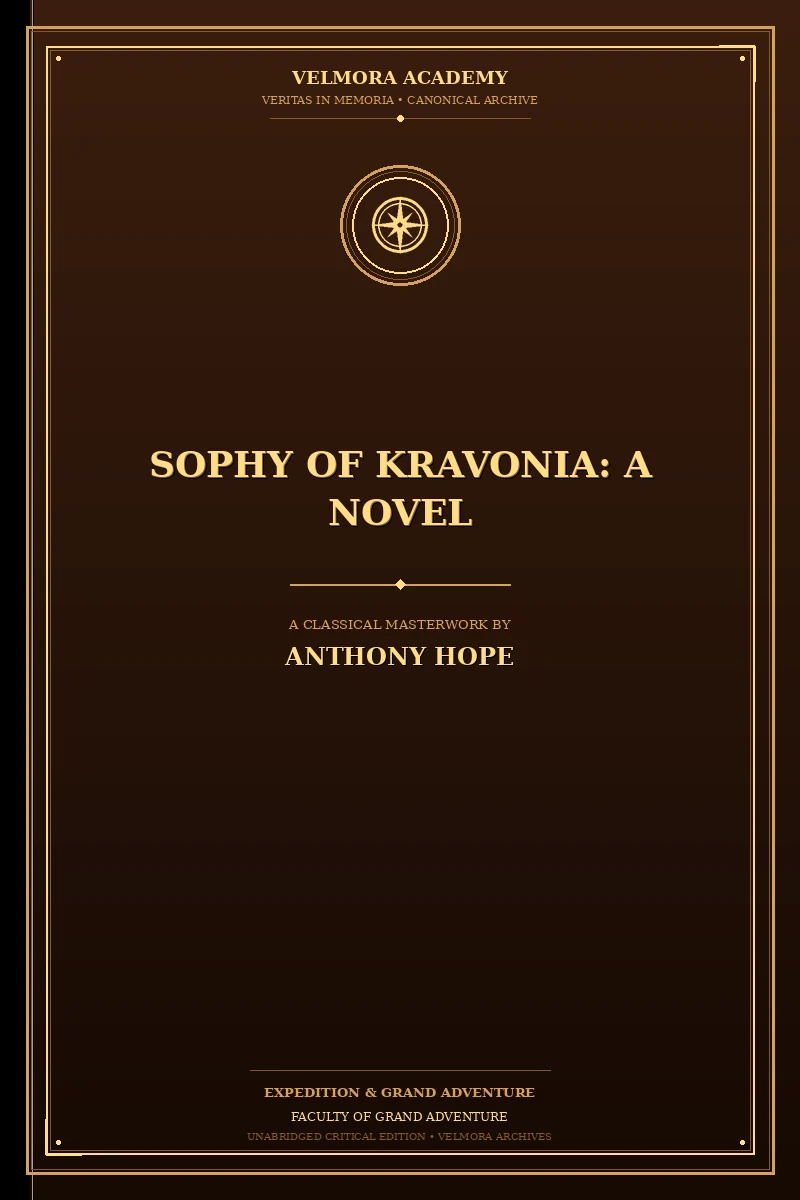 Sophy of Kravonia: A Novel