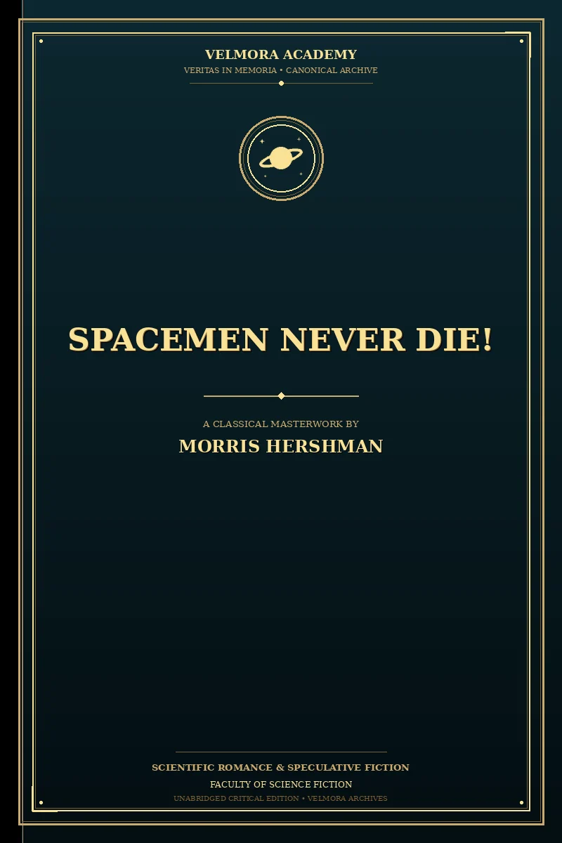 Cover of Spacemen Never Die!