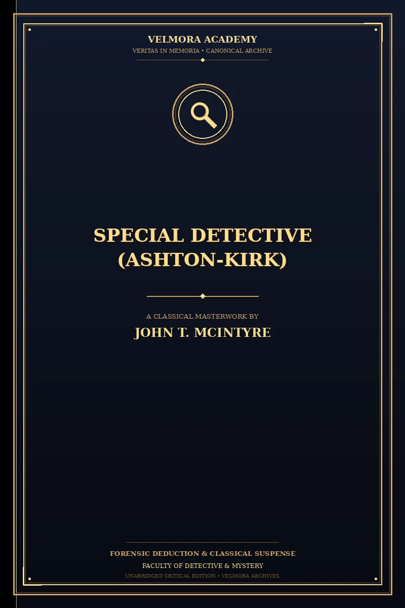 Cover of Special Detective (Ashton-Kirk)
