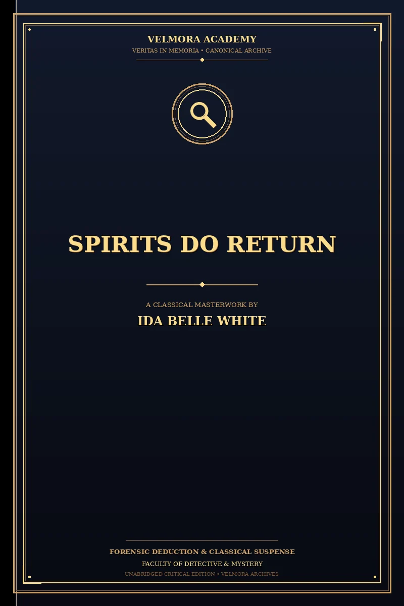 Cover of Spirits Do Return