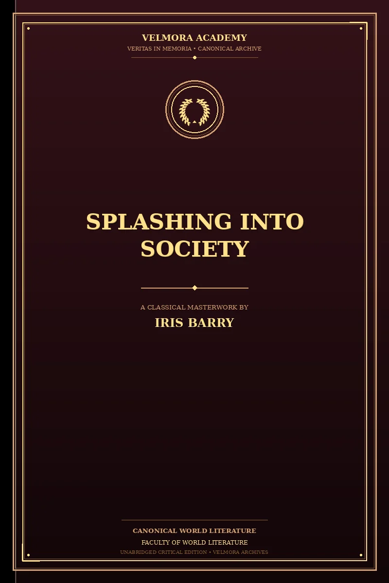Cover of Splashing Into Society