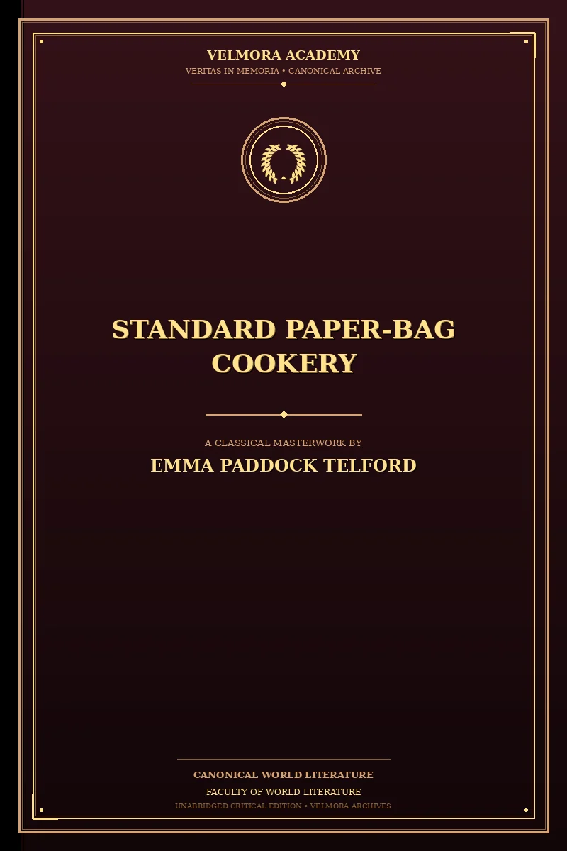 Cover of Standard Paper-Bag Cookery
