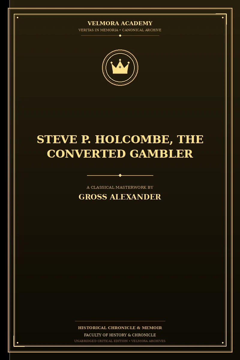Cover of Steve P. Holcombe, the Converted Gambler
