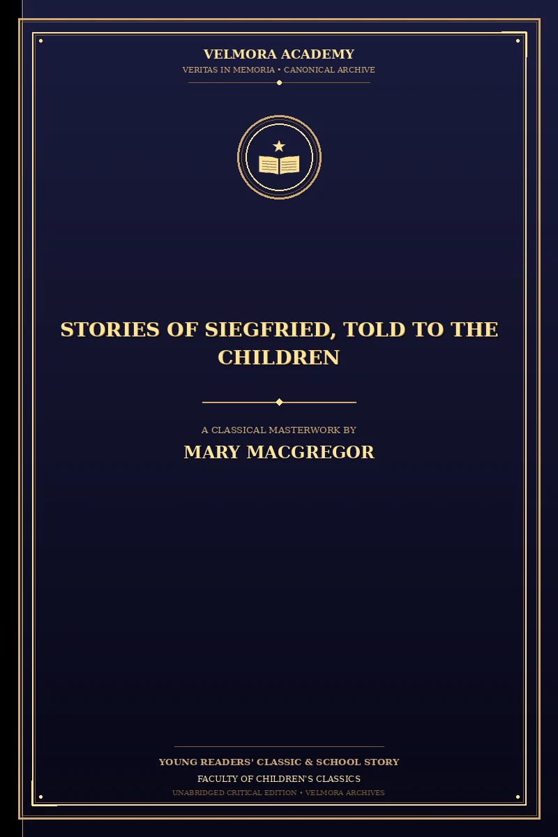 Cover of Stories of Siegfried, Told to the Children