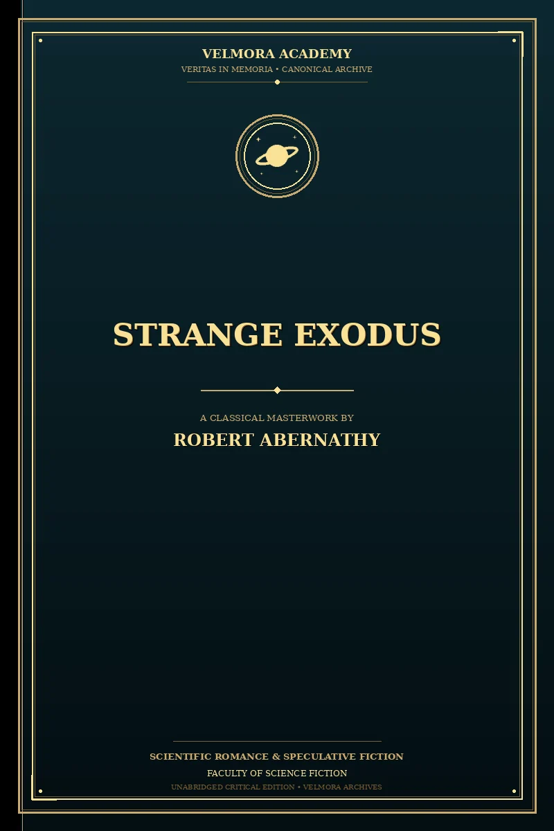 Cover of Strange Exodus