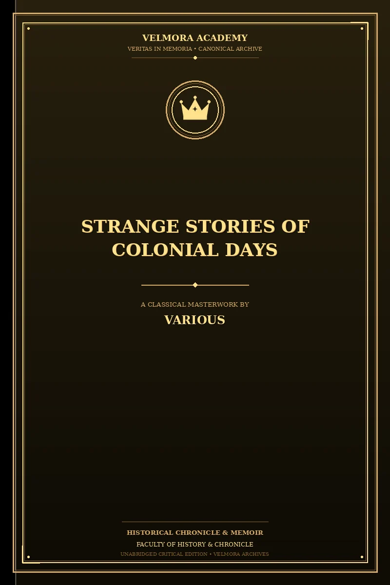 Strange Stories of Colonial Days