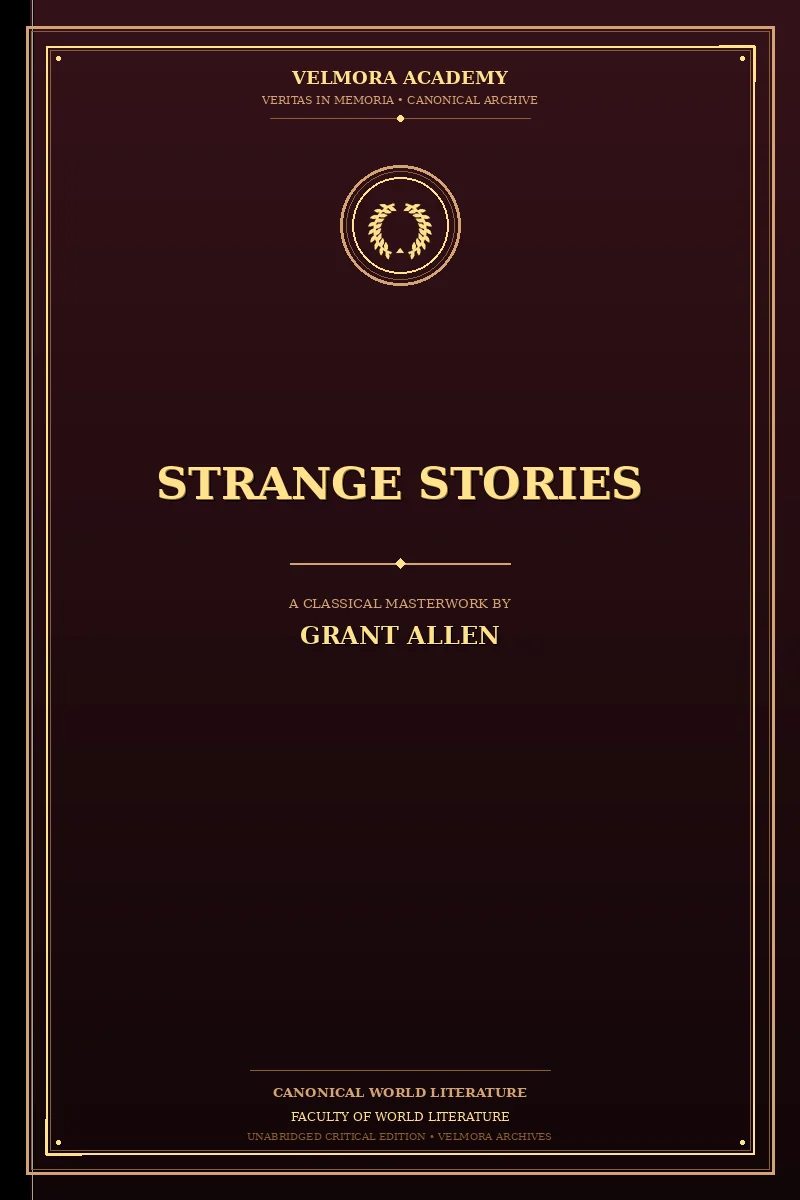Cover of Strange Stories