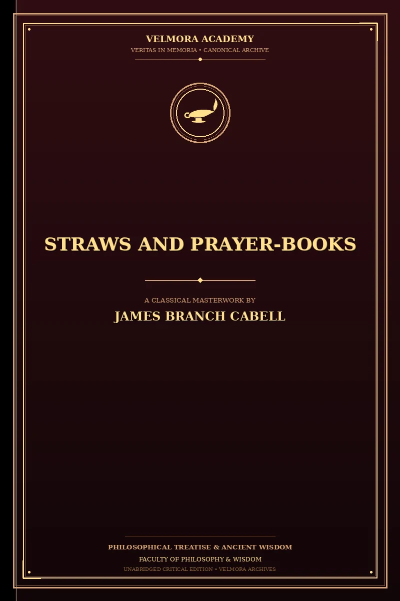 Straws and prayer-books