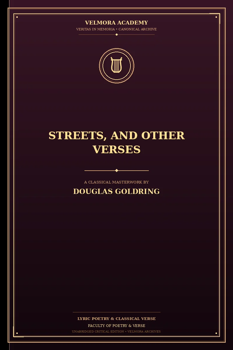 Streets, and Other Verses