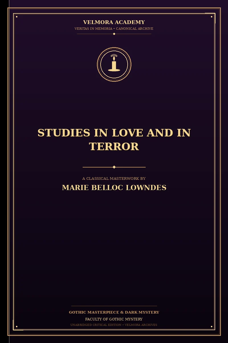 Cover of Studies in Love and in Terror