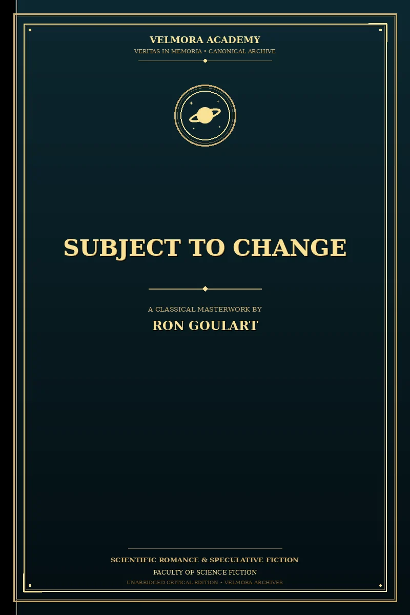 Subject to Change