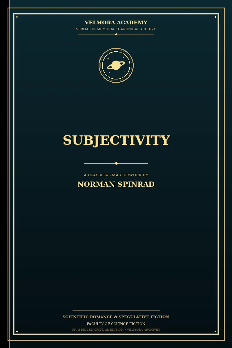 Cover of Subjectivity