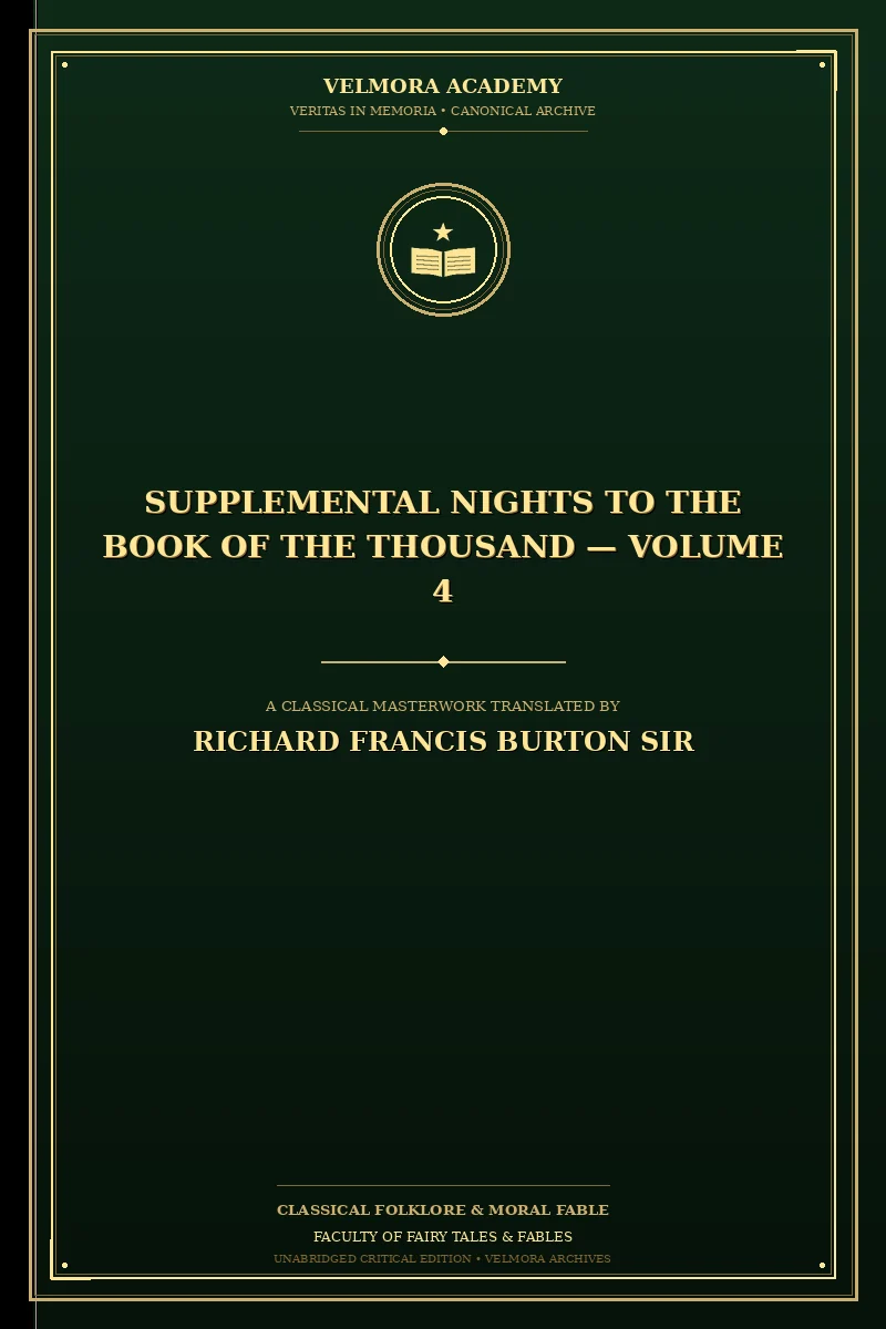 Supplemental Nights to the Book of the Thousand — Volume 4