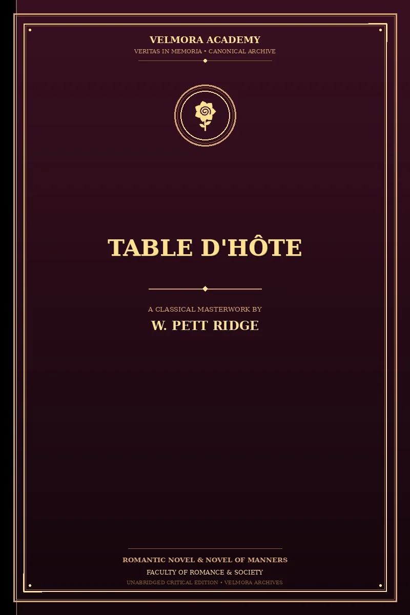 Cover of Table d'Hôte