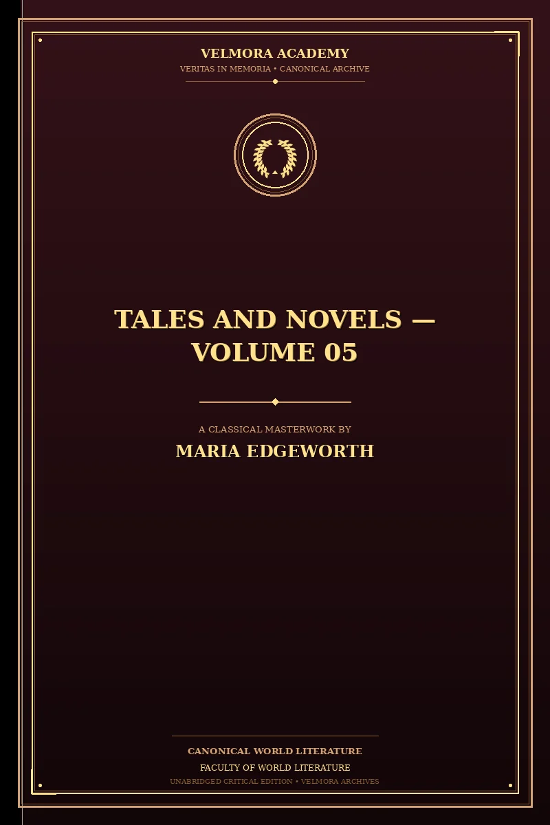 Cover of Tales and Novels — Volume 05