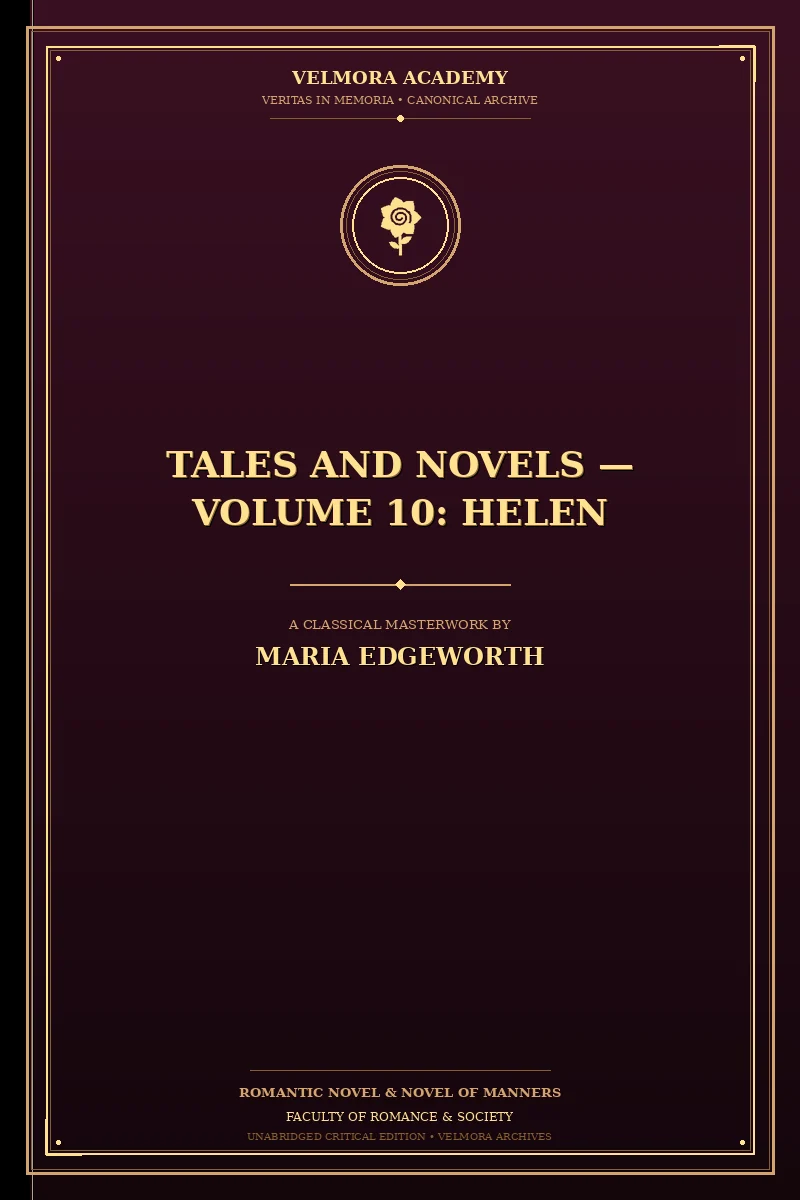 Cover of Tales and Novels — Volume 10: Helen