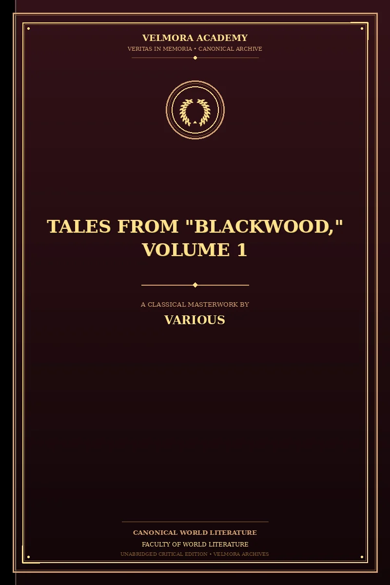 Tales from "Blackwood," Volume 1