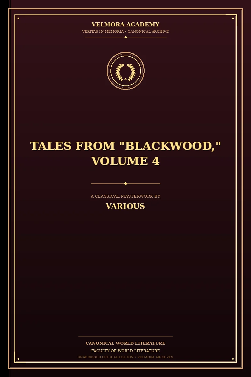 Cover of Tales from "Blackwood," Volume 4