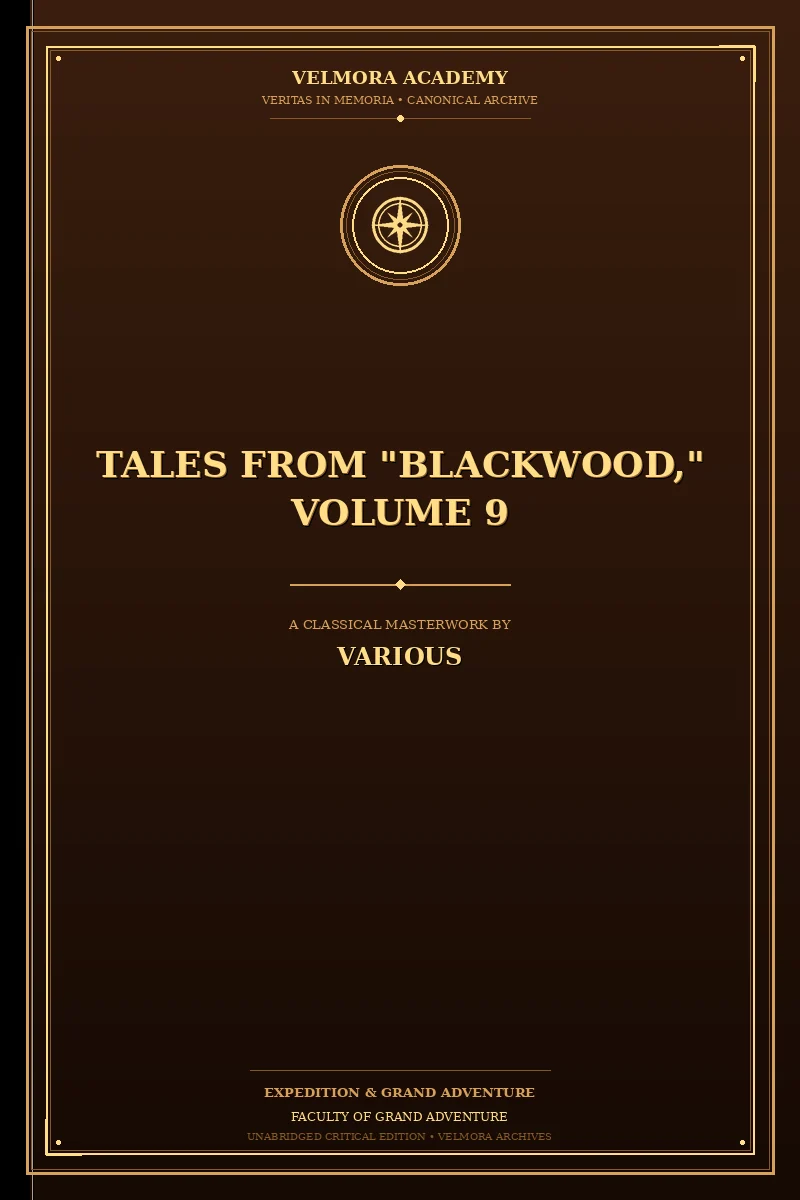 Cover of Tales from "Blackwood," Volume 9