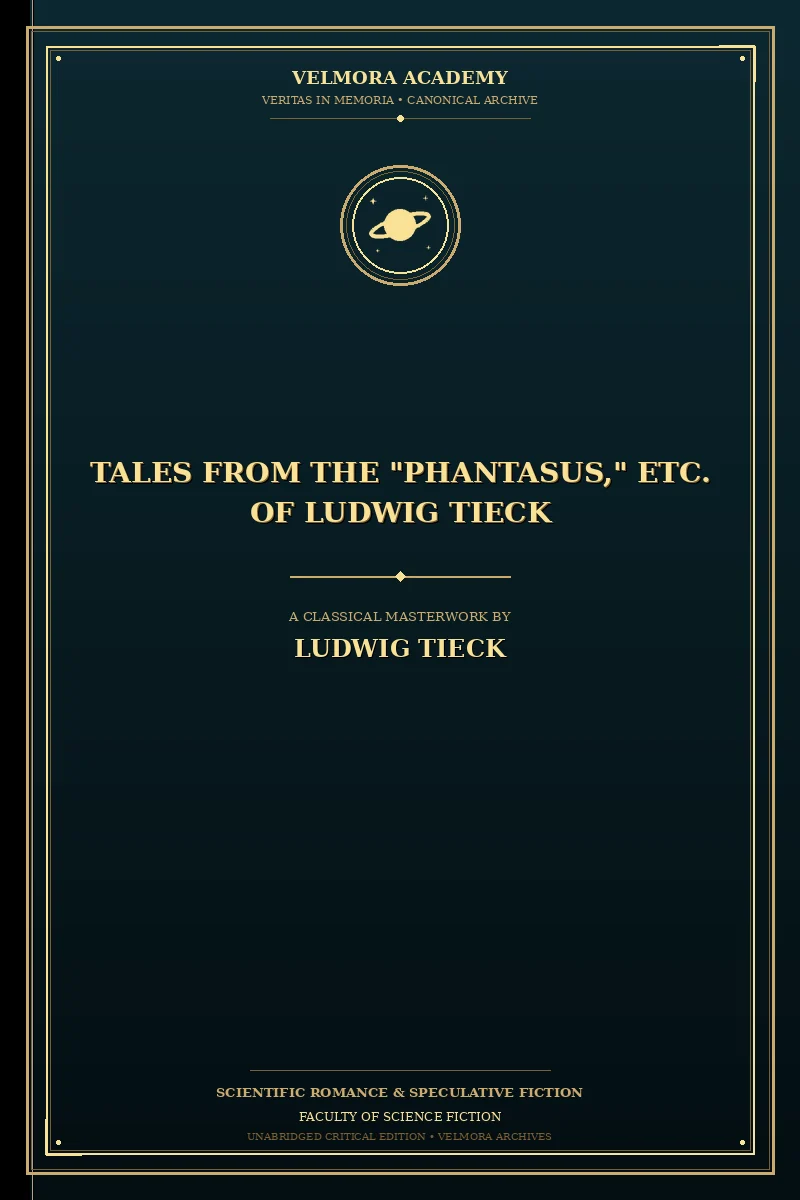 Cover of Tales From the "Phantasus," etc. of Ludwig Tieck