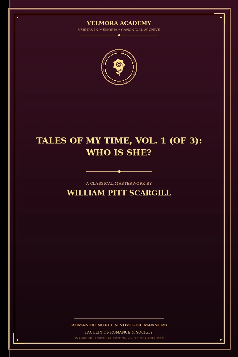 Cover of Tales of My Time, Vol. 1 (of 3): Who Is She?