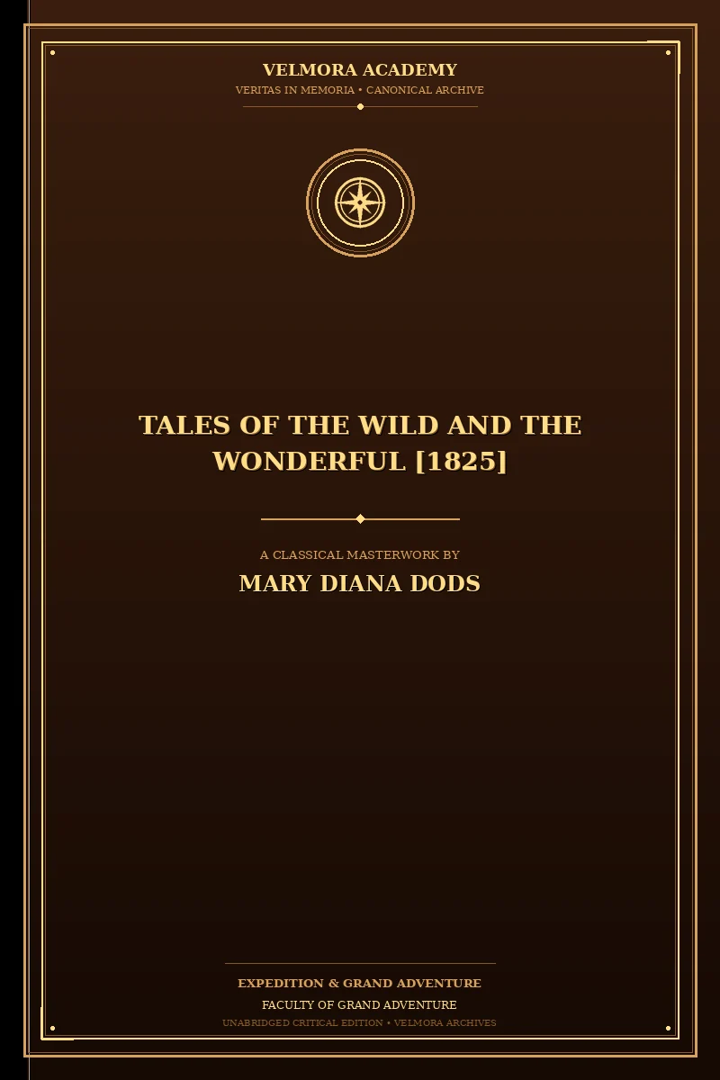 Cover of Tales of the Wild and the Wonderful [1825]