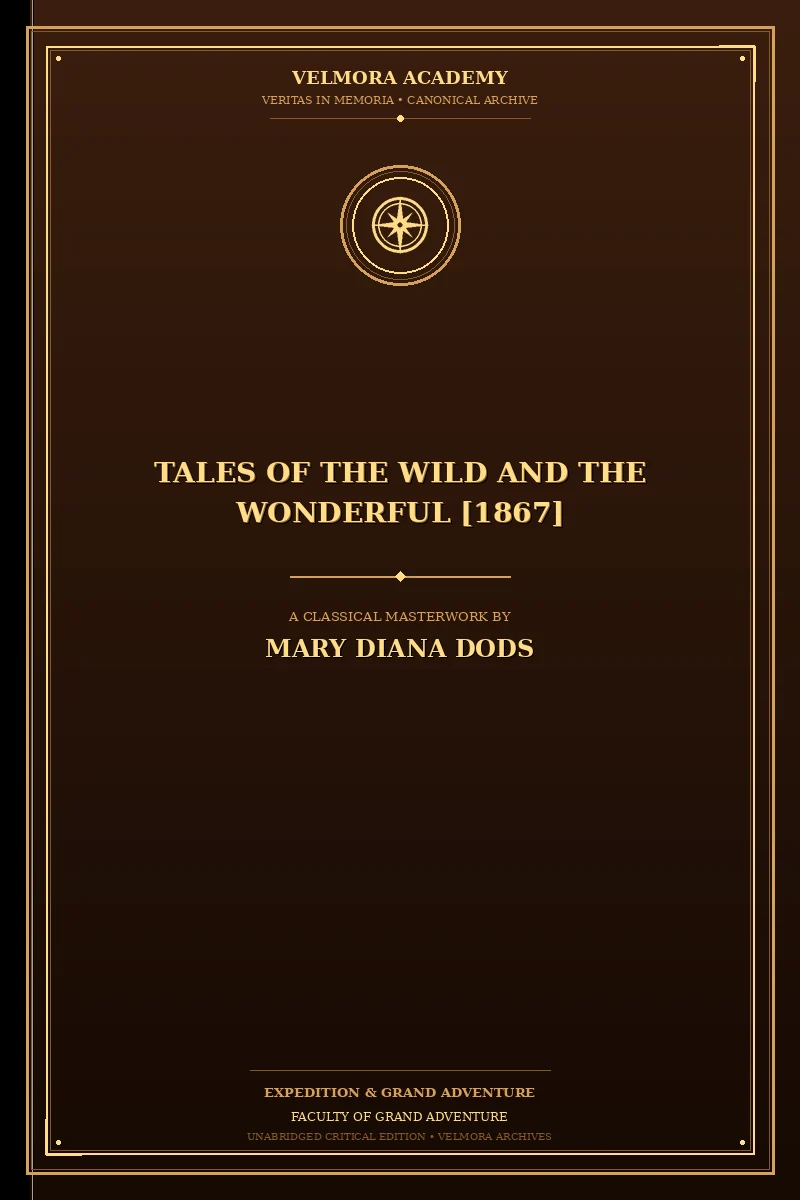 Cover of Tales of the Wild and the Wonderful [1867]
