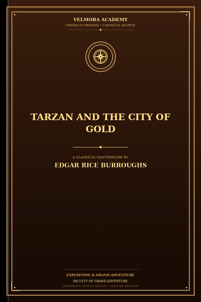 Cover of Tarzan and the city of gold