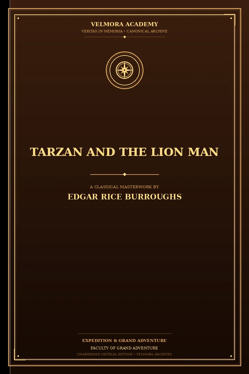 Cover of Tarzan and the Lion Man