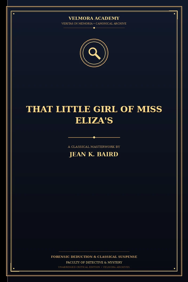 Cover of That Little Girl of Miss Eliza's