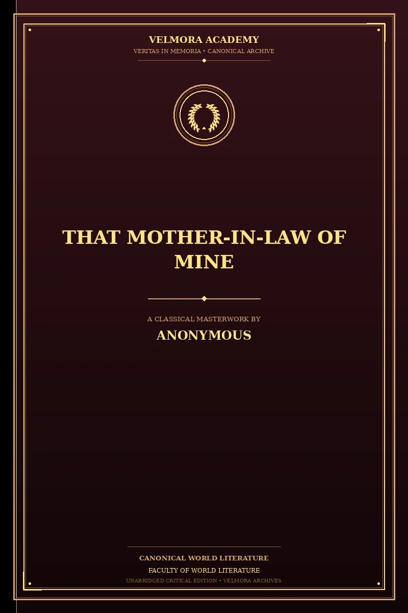 Cover of That Mother-in-Law of Mine