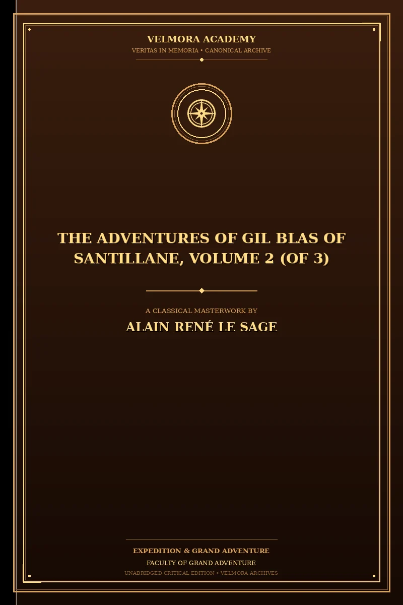 Cover of The Adventures of Gil Blas of Santillane, Volume 2 (of 3)