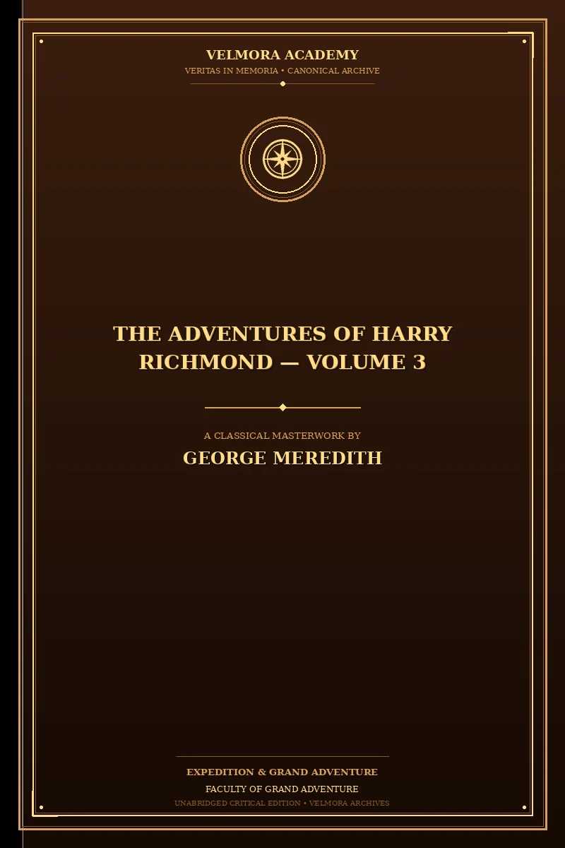 Cover of The Adventures of Harry Richmond — Volume 3