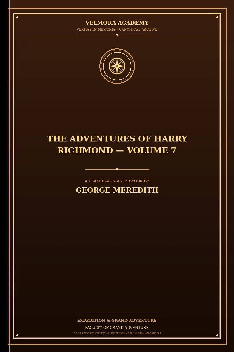 Cover of The Adventures of Harry Richmond — Volume 7