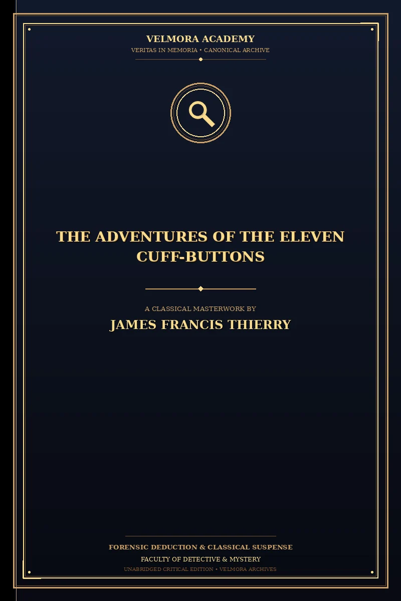 Cover of The Adventures of the Eleven Cuff-Buttons