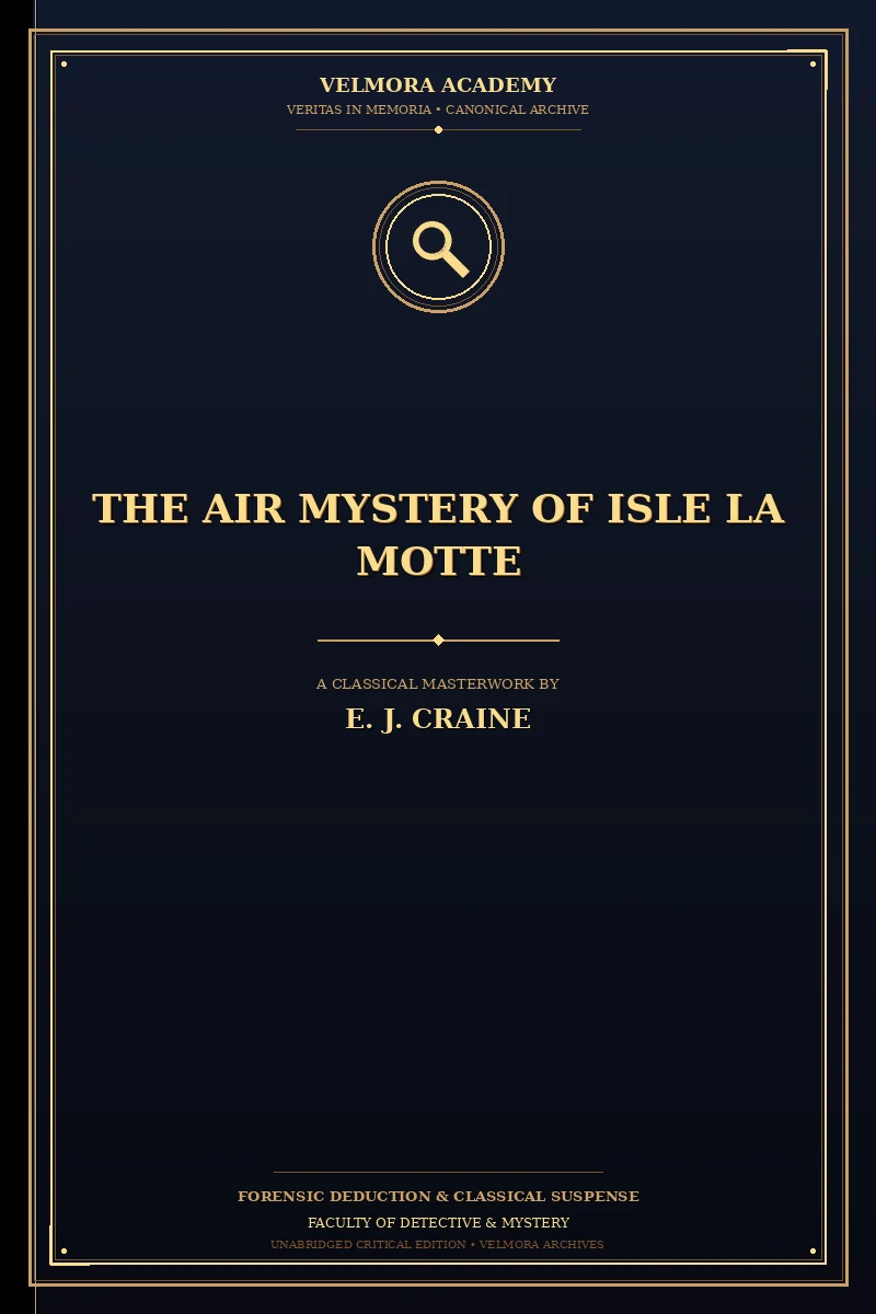 Cover of The Air Mystery of Isle La Motte