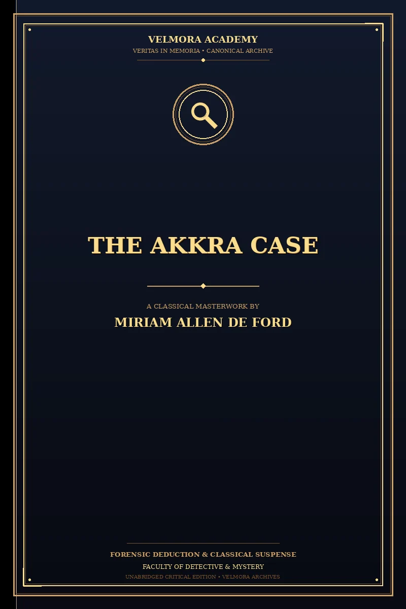 Cover of The Akkra case