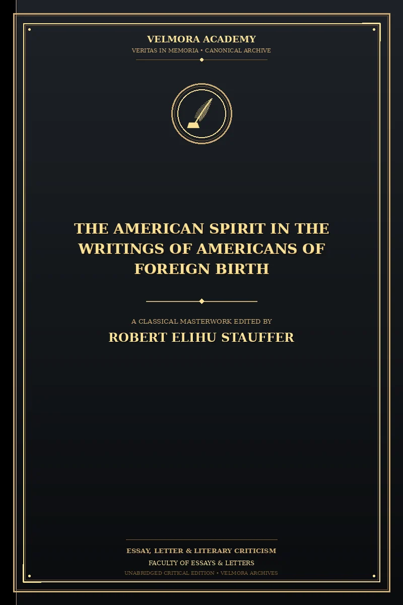 Cover of The American Spirit in the Writings