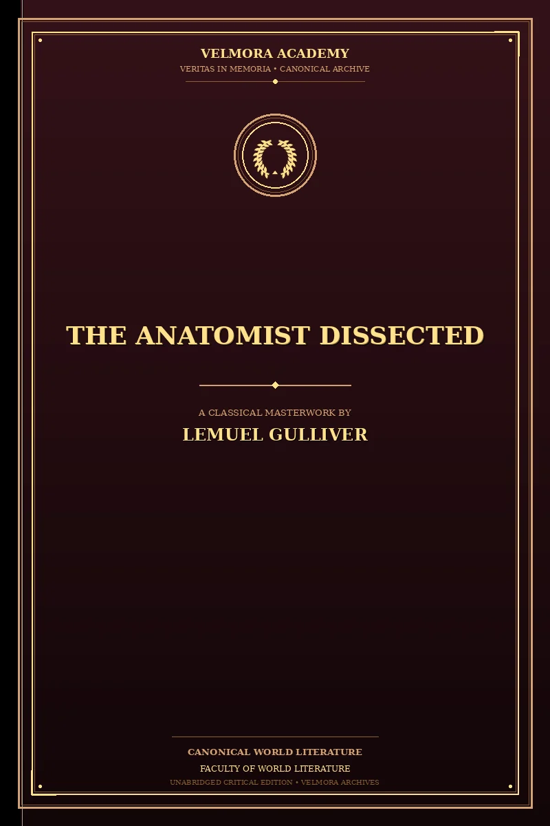 The Anatomist Dissected