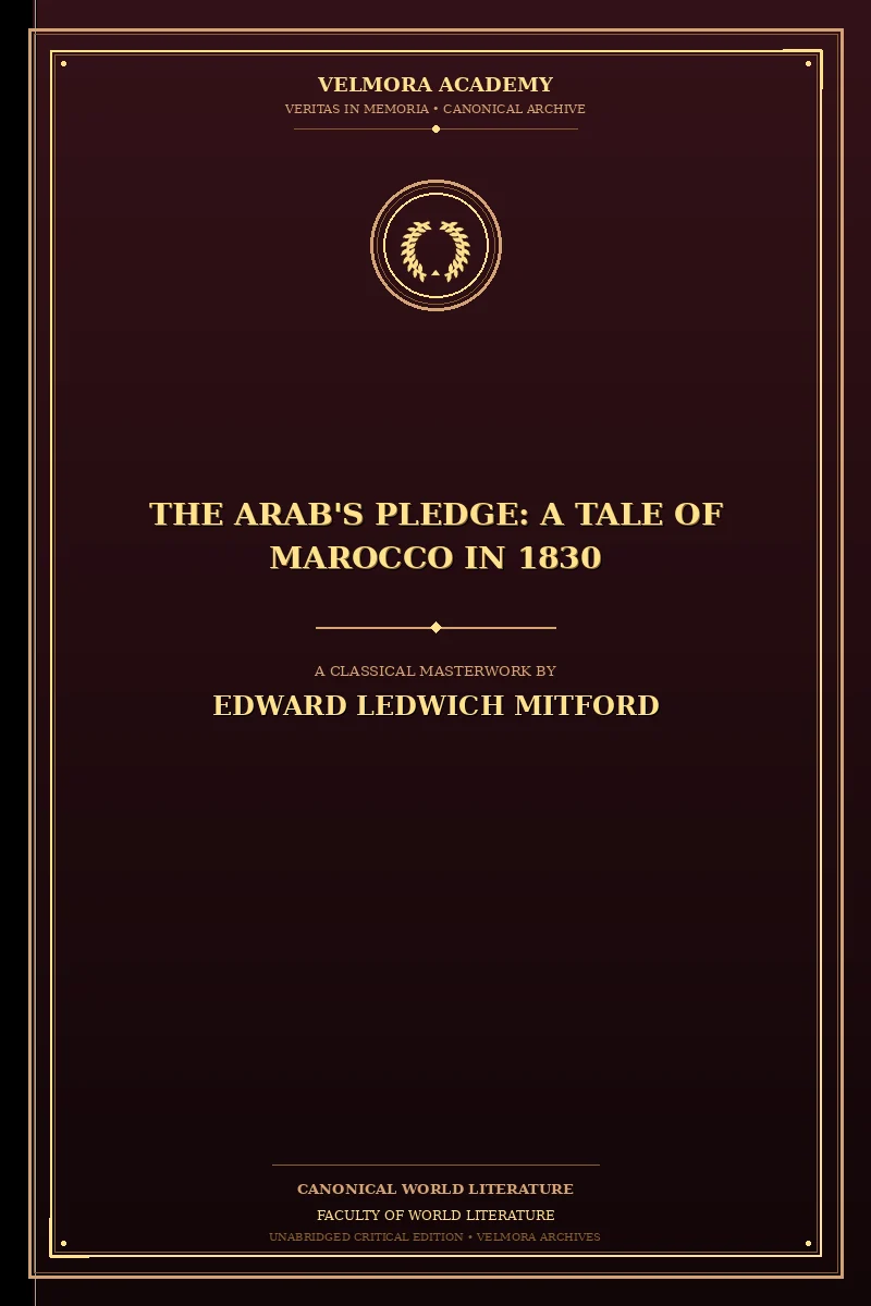 Cover of The Arab's Pledge: A Tale of Marocco in 1830
