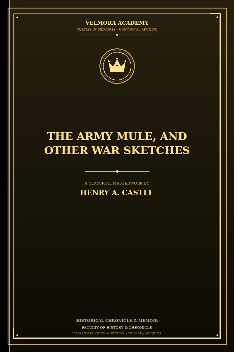 The Army Mule, and Other War Sketches