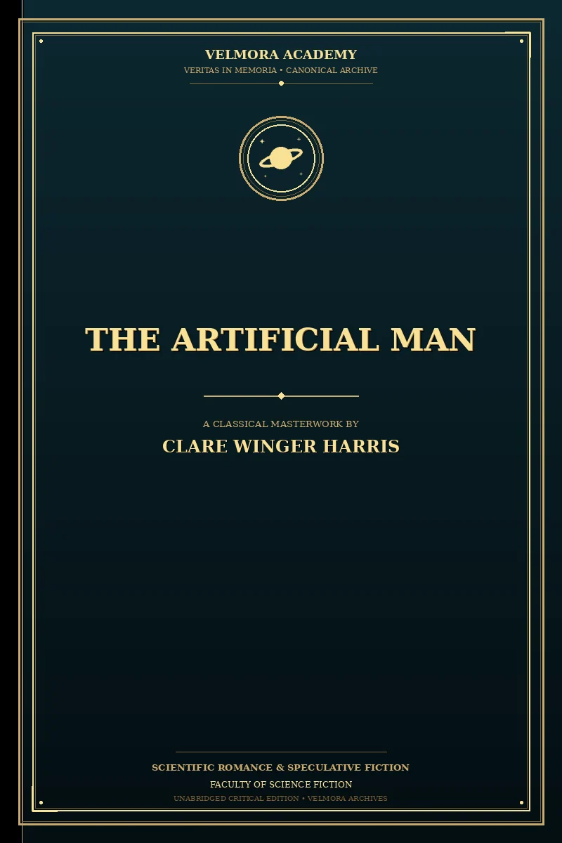 Cover of The artificial man