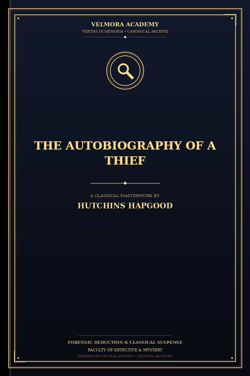 The Autobiography of a Thief
