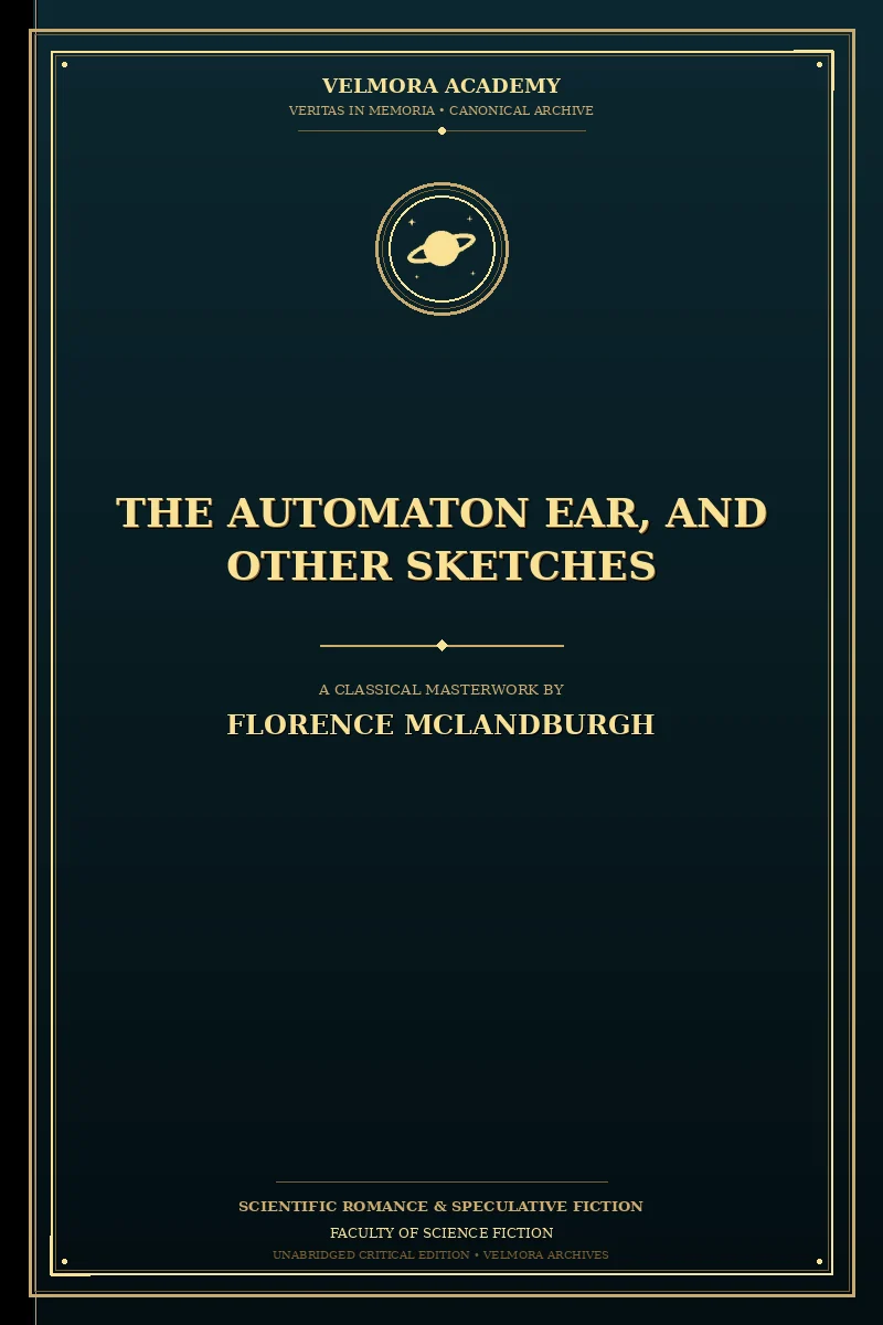 Cover of The Automaton Ear, and Other Sketches