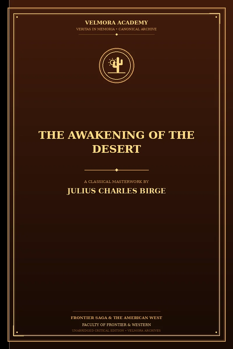 Cover of The Awakening of the Desert